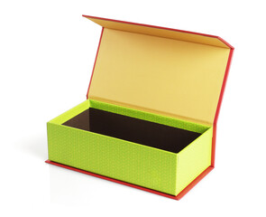Chinese Festive Gift Box on White Background