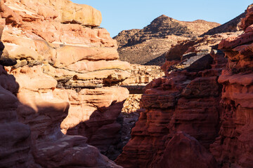 Fototapeta na wymiar Canyon landscape in South Sinai, Egypt