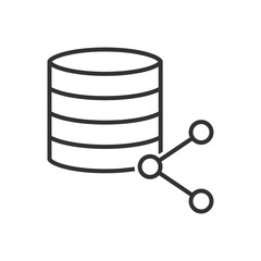 Data Center Share Icon - Server Date Share Icon