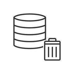 Data Center Delete Icon - Server Delete Icon