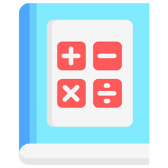 Fototapeta premium mathematics book icons, are often used in design, websites, or applications, banner, flyer to convey specific concepts related to education theme