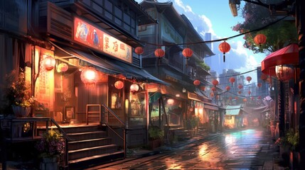 Obraz premium Anime Game Art Background Wallpaper