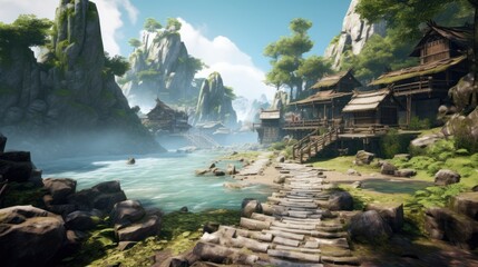 Beautiful Scenery Game Art