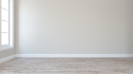 3D render of an empty room