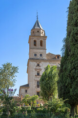 Fototapeta na wymiar Church of Saint Mary of Alhambra, Granada