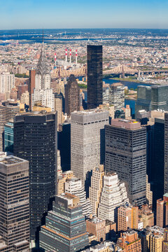Photo of midtown Manhattan cityscape in New York city.