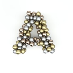 3D Render of  Alphabet Letter