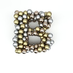 3D Render of  Alphabet Letter