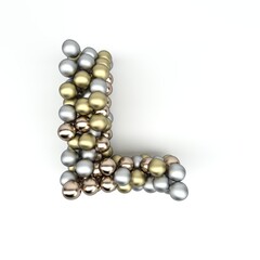 3D Render of  Alphabet Letter