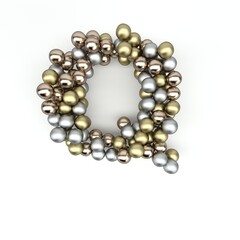 3D Render of  Alphabet Letter