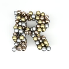 3D Render of  Alphabet Letter