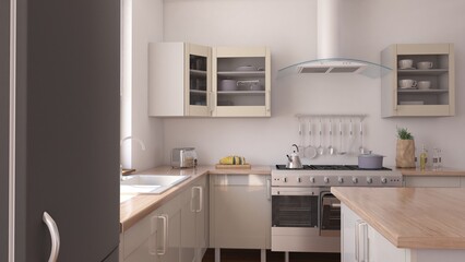 3D render of a Kitchen Interior
