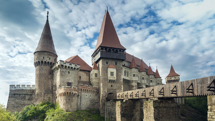 Fototapeta na wymiar Old castle in Transylvania - day