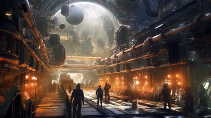 Scifi World Game Art Environment