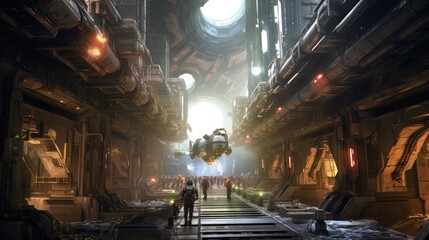 Scifi World Game Art Environment