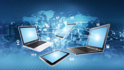 Internet and informaton technology conceptual images