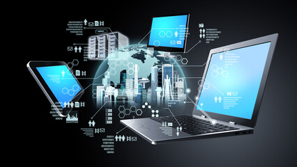 Internet and informaton technology conceptual images
