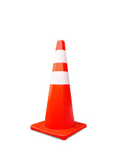 orange traffic cone  PNG transparent