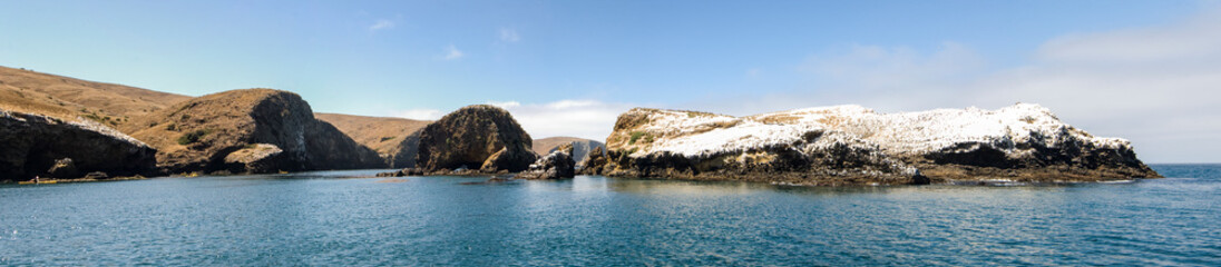 Santa Cruz Island, California panorama