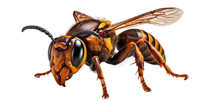 A hornet isolated on transparent background - Generative AI
