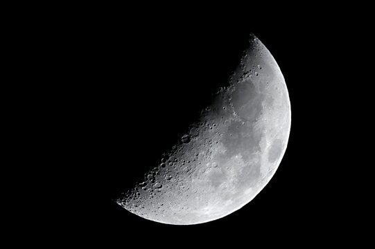 The Moon detailed shot taken at 1600mm focal length