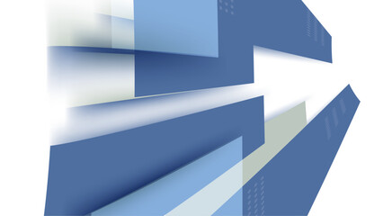 Abstract modern design vector illustration on white and blue background