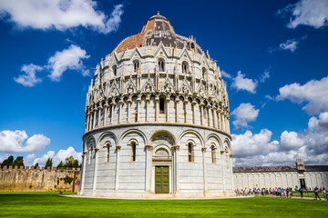Obraz premium The Pisa Baptistery of St. John - Pisa, Italy, Europe
