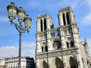 Fototapeta na wymiar Cathedral Notre Dame in Paris, France