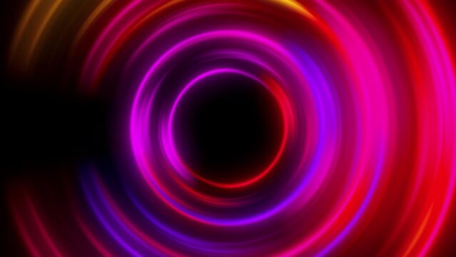 Luminous swirling glowing circles. Computer generated 3d render