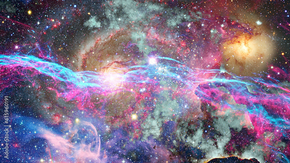 Wall mural galaxy and nebula. abstract space background. elements of this image furnished by nasa.
