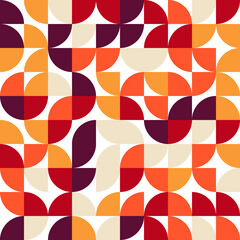 Abstract geometric Pattern background for your design. Bauhaus style.