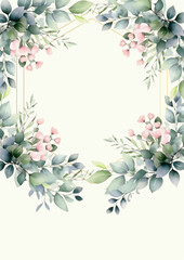 colorful colourful floral flower beautiful and elegant floral wedding invitation card template