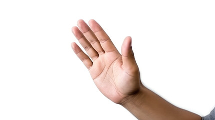 Obraz premium hand isolated on white created with Generative AI technology