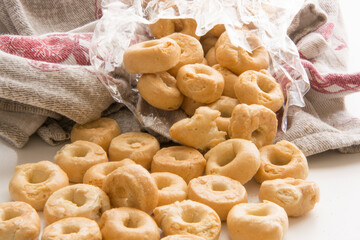 Traditional Italian Tarallucci snack, typical of Puglia