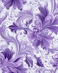 Fototapeta premium lilac flowers - watercolor drawings - seamless pattern for textiles, fabrics, souvenirs, packaging and greeting cards. ai generative