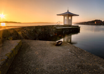 A cabin matching chinese ZEN architecture on the west coast of gothenburg, Sweden,2018.