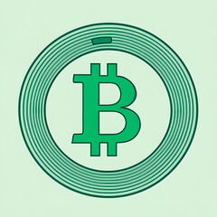 Obraz premium bitcoin sign icon