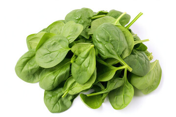 Fototapeta premium green Spinach isolated on white created with Generative AI technology