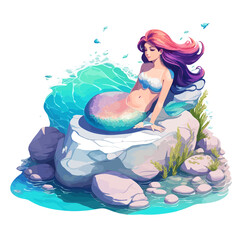 Ocean Serenade! Dive into the depths of tranquility with this mesmerizing illustration