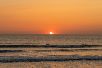 summer in the south of france, afternoon on the beaches of the atlantic sea