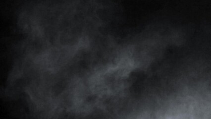 Abstract white smoke in slow motion. white smoke on a black background . 4k ice smoke cloud. green screen . Floating fog