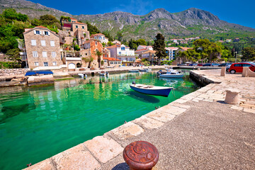 Idyllic village of Mlini in Dubrovnik archipelago view, south Dalmatia region of Croatia