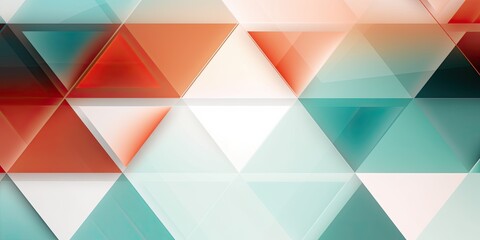Obraz premium Abstract geometric background with triangle shape made with Generative AI