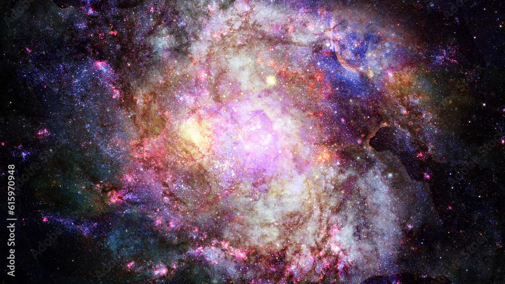 Wall mural image of the nebula in deep space. elements of this image furnished by nasa.