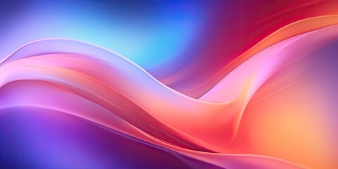 Obraz premium Blurred fluid gradient colorful background made with Generative AI