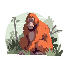 young orangutan eating © Gstudio