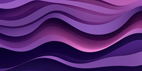 flat lay layered style purple paper cut waves abstract background  made with Generative AI