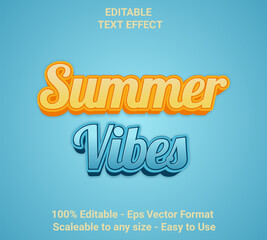 Summer 3d font style, editable text effect, shiny bold 3d text style
