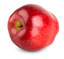 Red apple isolated on white, with clipping path