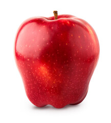 Red apple isolated on white background, clipping path included